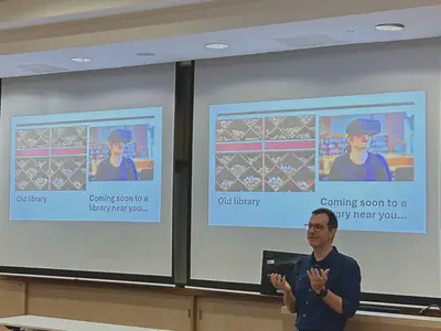 Michalis Vlachos presenting at CSSH Seminar